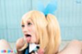Mizuki showing cum on her tongue