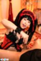 Haruka suzuno on her knees giving handjob