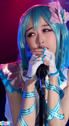 Ria Kurumi fucked from behind at microphone stand and creampied