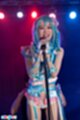 Ria kurumi behind microphone