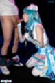 Ria kurumi on her knees lips around cock head
