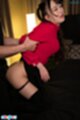 Fucked from behind wearing red top in black skirt