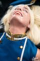 Head thrown back cum on her face