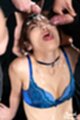 Mouth open tongue extended cumming in her mouth