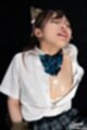Tsukino nagi masturbating in uniform shirt open cum on her breasts