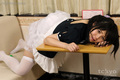 Lying on table ass raised maid sakura sena thigh high stockings.jpg
